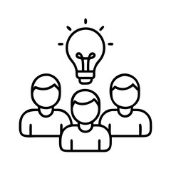 Teamwork idea generation brainstorming session collaboration and creative team meeting concept design