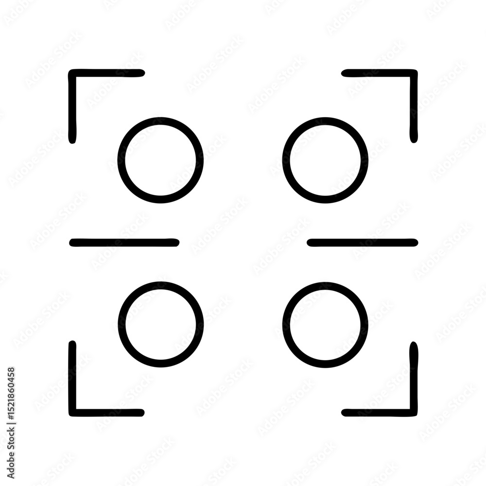 Poster abstract geometric pattern design with circles lines and brackets for modern art and decoration vect