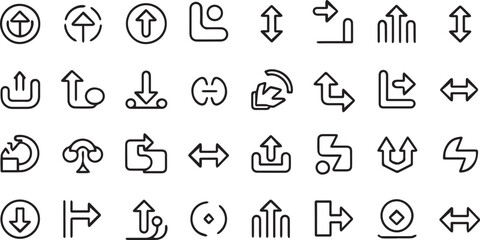 Vector Icon Pack: Directions and Interactions