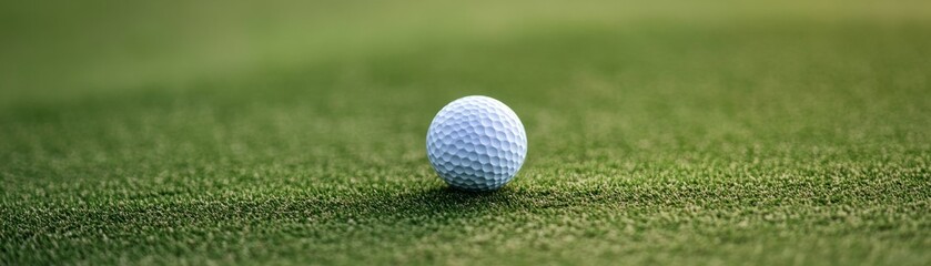 Obraz premium Golf Ball on Green Fairway,Precision ,Sport