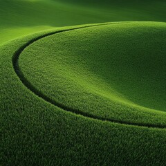 Green Grass Hills Winding Path Landscape, nature , field