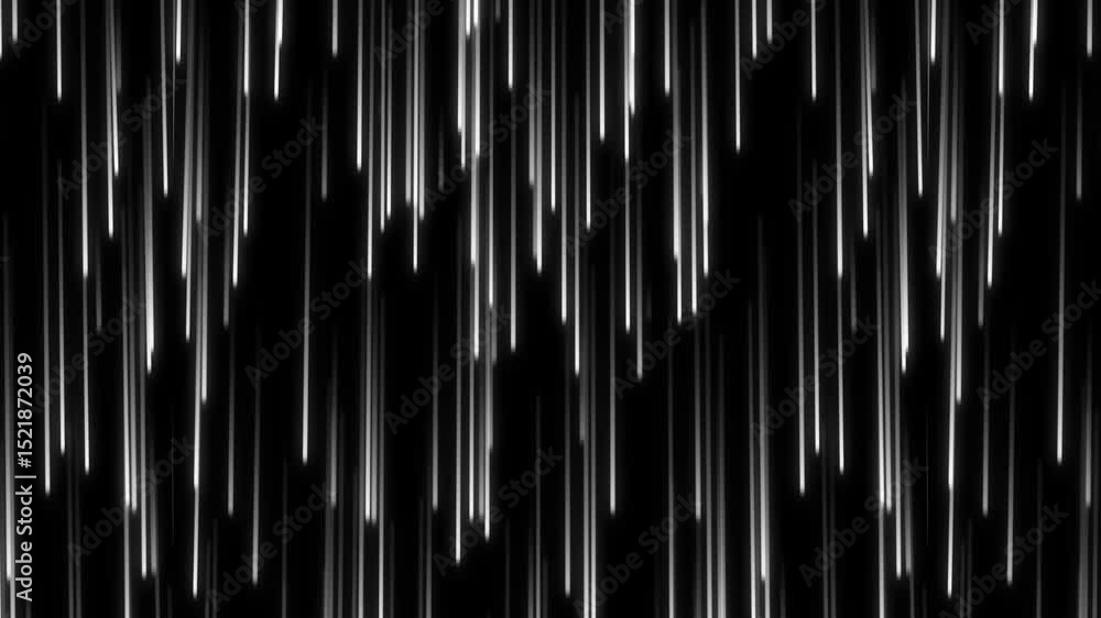 Poster futuristic abstract colorful lines moving down in 4k glowing bright magical energy streaks and flyin