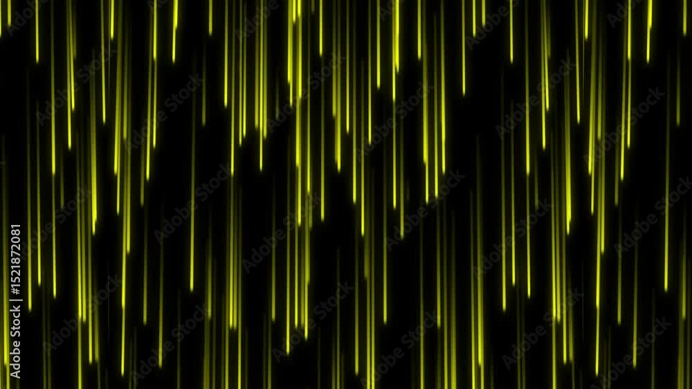 Poster futuristic abstract colorful lines moving down in 4k glowing bright magical energy streaks and flyin