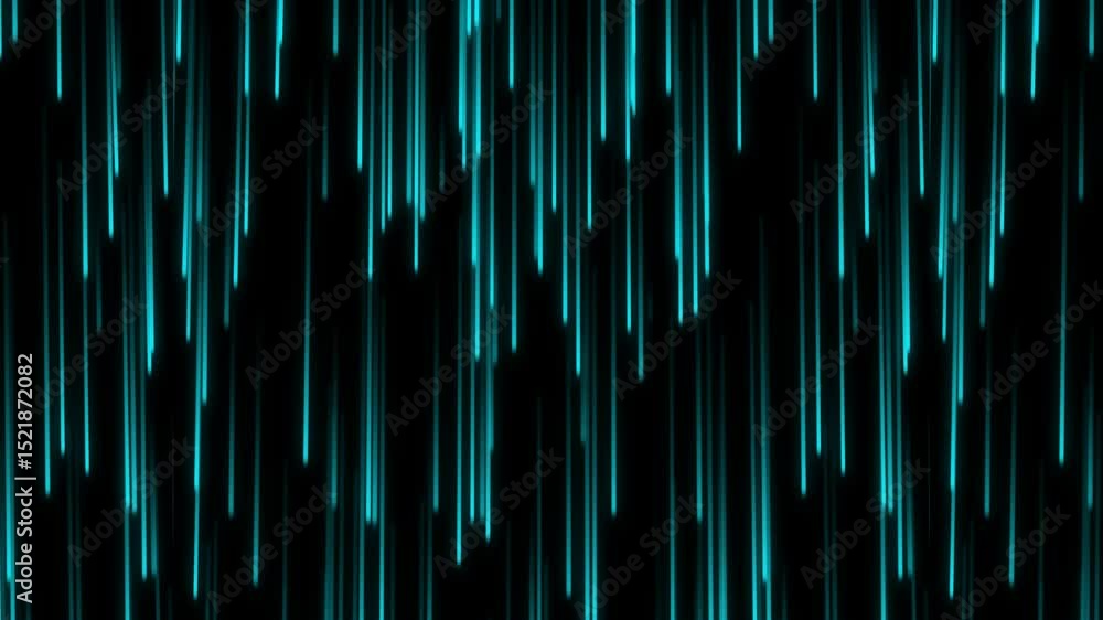 Poster futuristic abstract colorful lines moving down in 4k glowing bright magical energy streaks and flyin