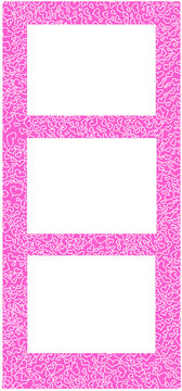 pink heart doodle photobooth frame
