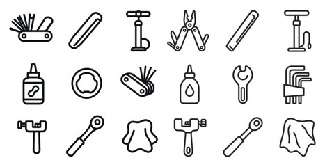 Essential bicycle maintenance tools and accessories for repair and care