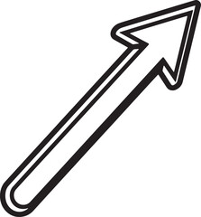 Directional arrow graphic illustration