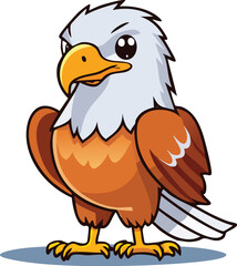 Fototapeta premium Adorable American Eagle Mascot