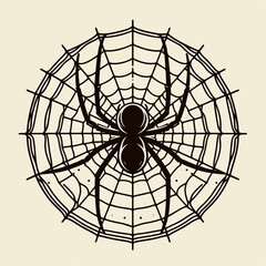 Obraz premium spider web vector
