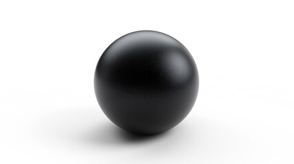 Matte black sphere, a sleek and minimalist design element perfect for modern and abstract concepts.