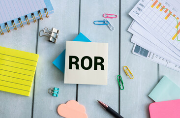 The cubes spelling out ROR
