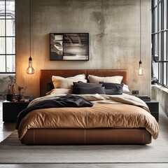 Industrial Style Modern Bedroom Design