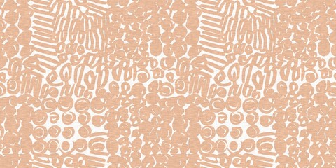 Gender neutral baby nursery decor trim. Sketch border in decorative kid fashion swatch. Calm minimal shape seamless pattern edge. 