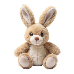 Fototapeta premium plush rabbit toy PNG, transparent background