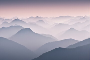 Obraz premium Misty Zen Mountain Landscape