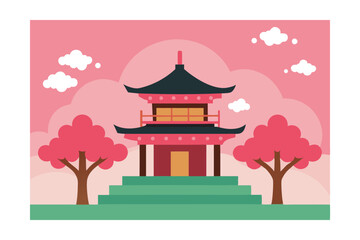 Fototapeta premium chinese temple in the morning