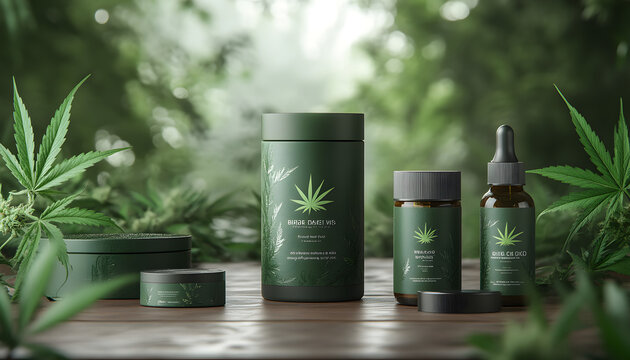 cannabis packaging mockup sustainable design for cbd and hemp products