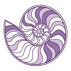 Nautilus Shell Golden Ratio Art