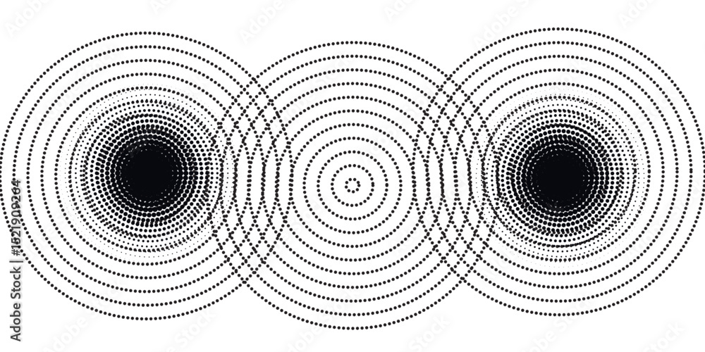 Poster abstract grunge halftone circle textured background design vector in