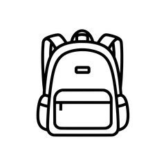 Outline Icon of Backpack