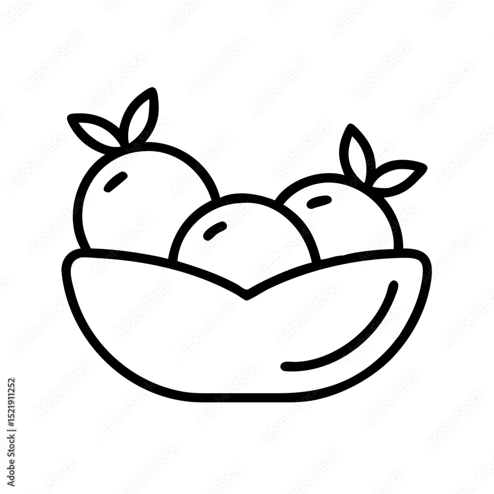 Poster elegant minimalist fruits design element perfect for branding projects logos and icons offering a sc