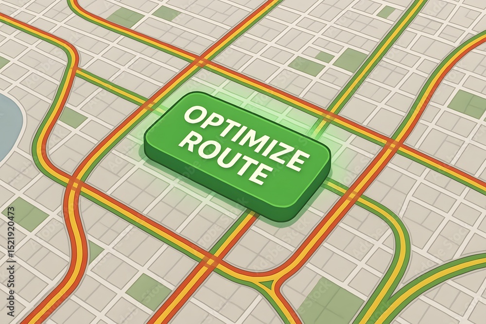 Poster a digital map highlighting an 