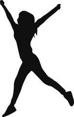 Youth Celebration Silhouette