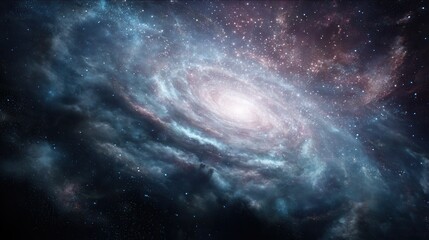 Fototapeta premium Surreal 8K Swirling Galaxy Background Cosmic Nebula Art