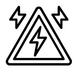 Electrical Hazard, High Voltage Warning, Lightning Bolt Icon, Danger Sign, Electricity Symbol, Power Warning, Energy Alert, Thunder Icon, Warning Triangle, Electrical Safety, Bolt of Electricity, Shoc