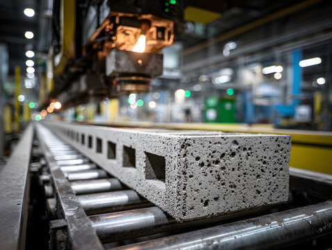 Automated molding of aerated concrete blocks 