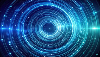 Obraz premium Data particle spiral wave ascending in ethereal helical motion path
