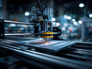 Fused deposition modeling printer fabricating 