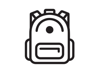 Backpack icon in trendy outline style design. Vector graphic illustration. Backpack icon for website design, logo, app, and ui. .EPS 10	
