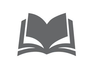 Open book vector icon in flat solid style. Ideal for education, school, reading, learning, and digital designs. Perfect for web, apps, or print materials.

