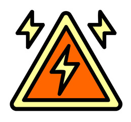Electrical Hazard, High Voltage Warning, Lightning Bolt Icon, Danger Sign, Electricity Symbol, Power Warning, Energy Alert, Thunder Icon, Warning Triangle, Electrical Safety, Bolt of Electricity, Shoc
