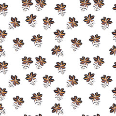 Seamless Floral Pattern for Fabric Design, Home Decor, Stationery Print, Wallpaper Background, Digital Scrapbooking