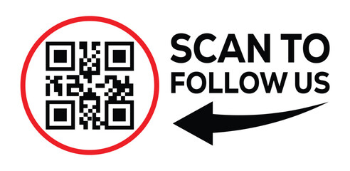 Scan QR code icon. Digital scanning qr code. QR code scan for smartphone. Scan Here text on top of the qr code