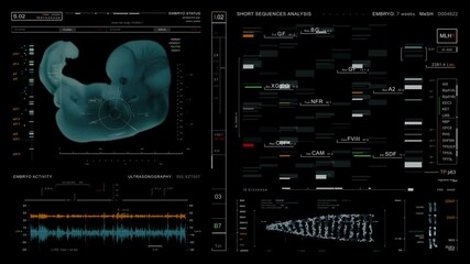 Seven Week Embryo Ultrasound Analysis: Detailed Fetal Development Scan - Powered by Adobe