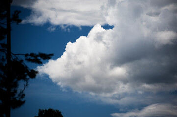 The sky is blue with a few clouds scattered throughout