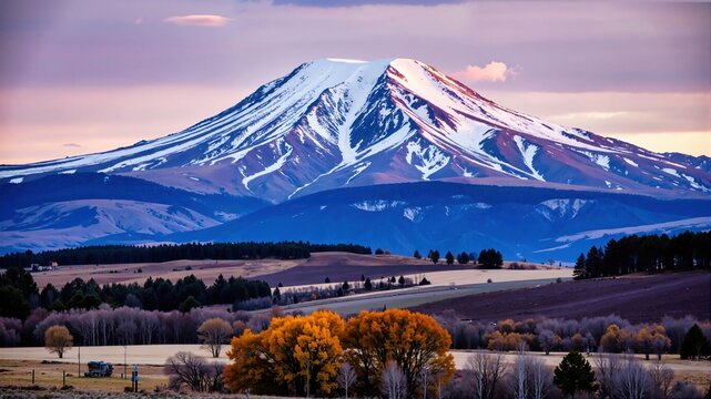 mt hood in winter