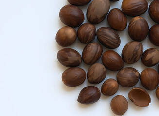 Obraz premium Nutmeg kn white background