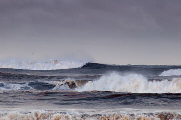 storm on the beach in brazil