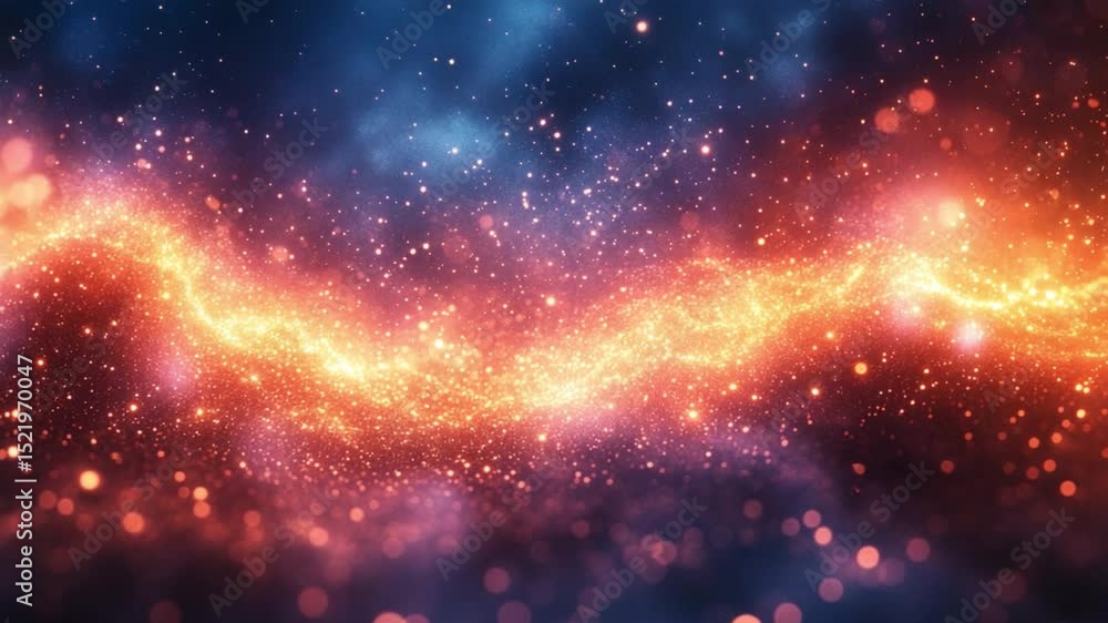 Poster celestial aurora: a captivating cosmic vista showcasing a vibrant, luminous aurora, its ethereal glo