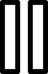 Clean and Simple Web Icon Flat Outline Style for User Interface and Apps