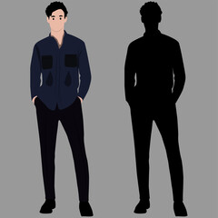 vector illustration of a man
