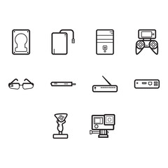 technology clip art set