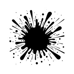 Abstract black spalsh