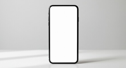 Blank Smartphone Screen Mockup Perfect for App Presentations and Website Designs
