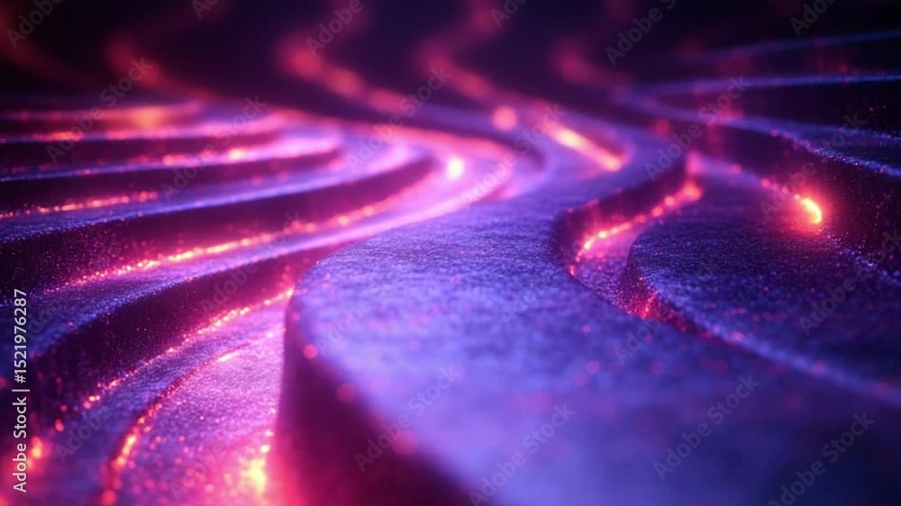 Aufkleber Lava-Like Abstract: A mesmerizing close-up of an abstract, textural design, evoking the fiery glow of molten lava, with a play of color and form that is both dynamic and captivating.