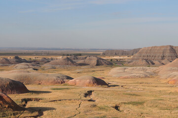 landscape in the badlands